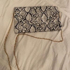 Snakeskin shoulder bag